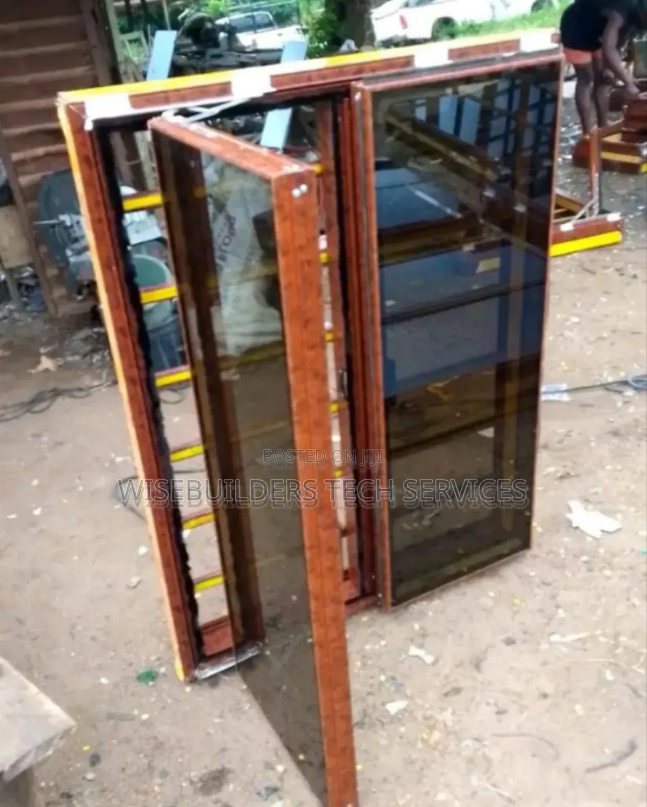 Aluminum Casement Window With Net and Burglary