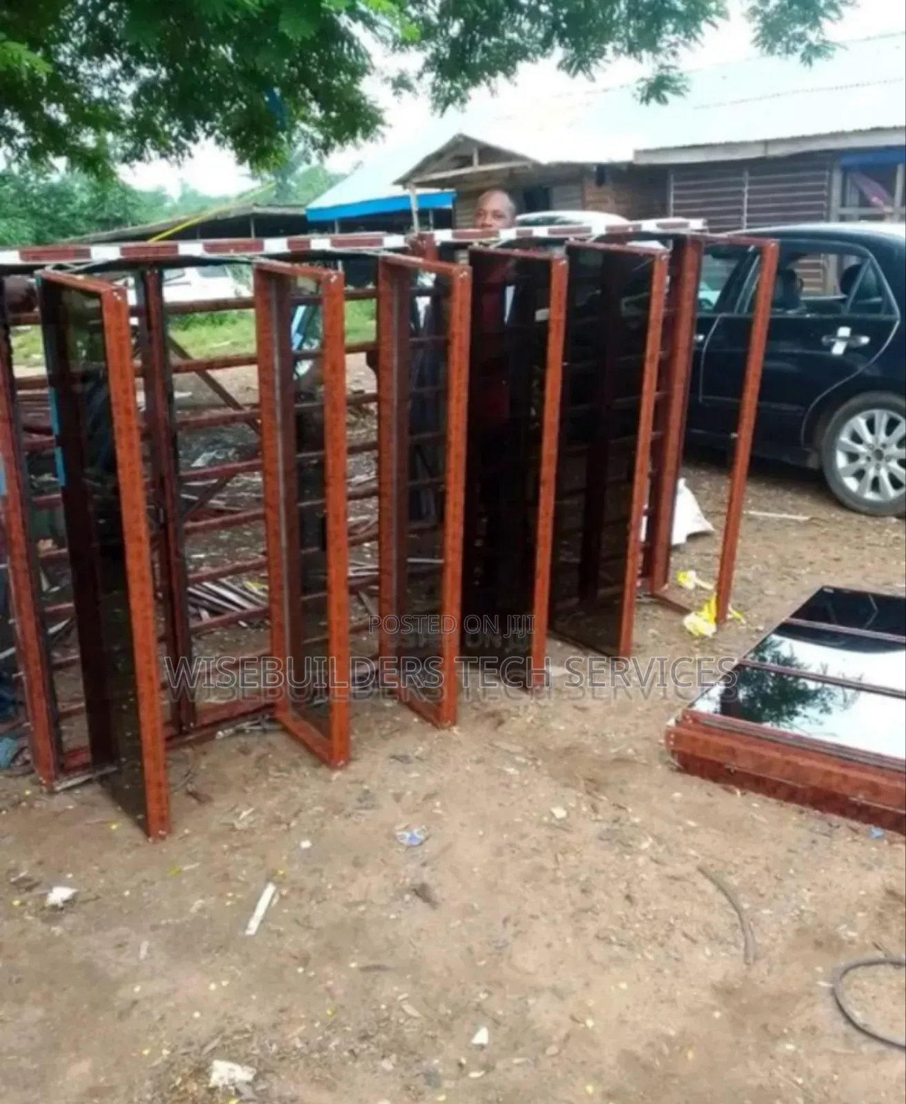 Aluminum Casement Window With Net and Burglary