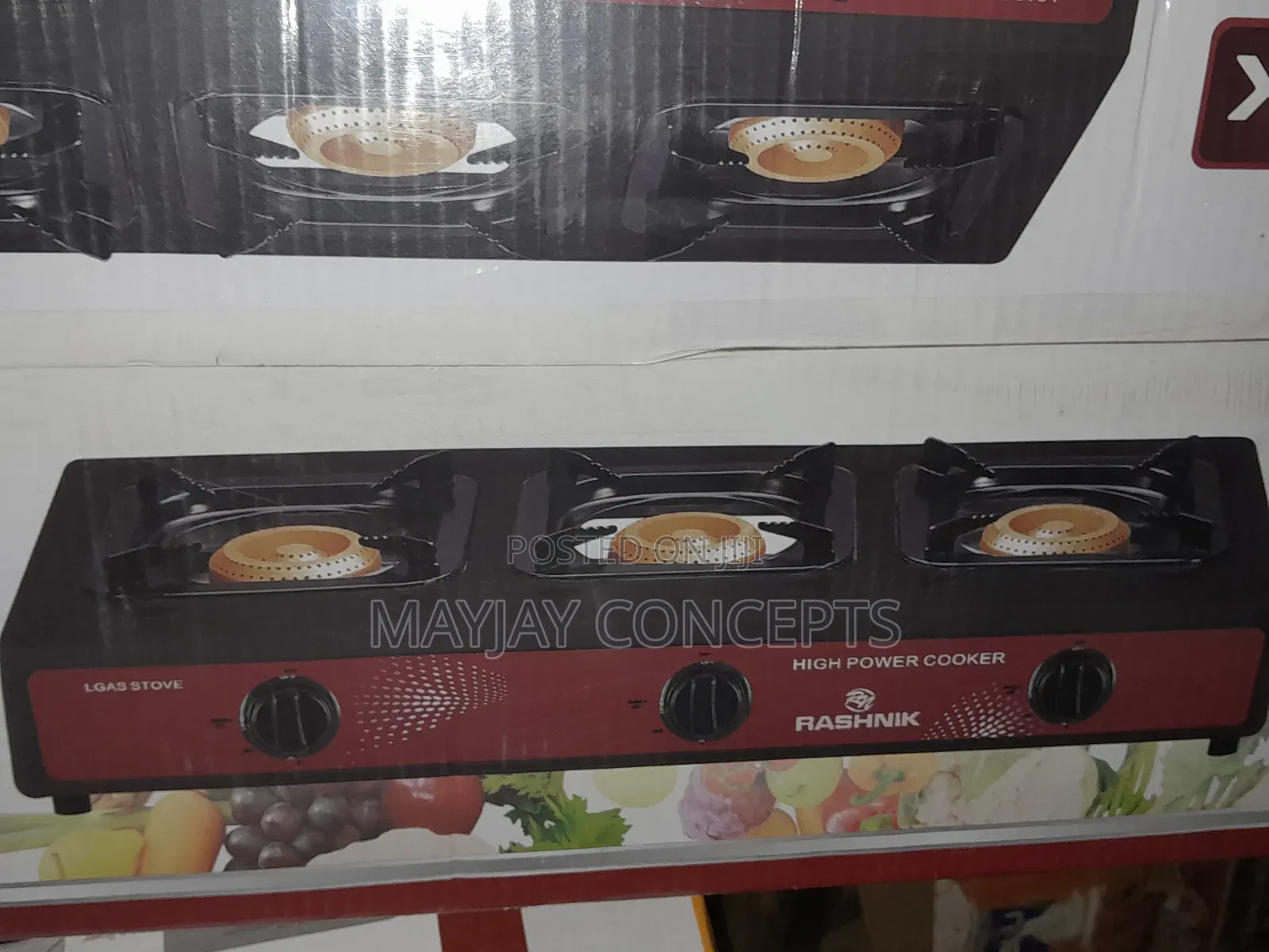 Rashnik 3-face Table Gas Cooker For Multipurpose Cooking