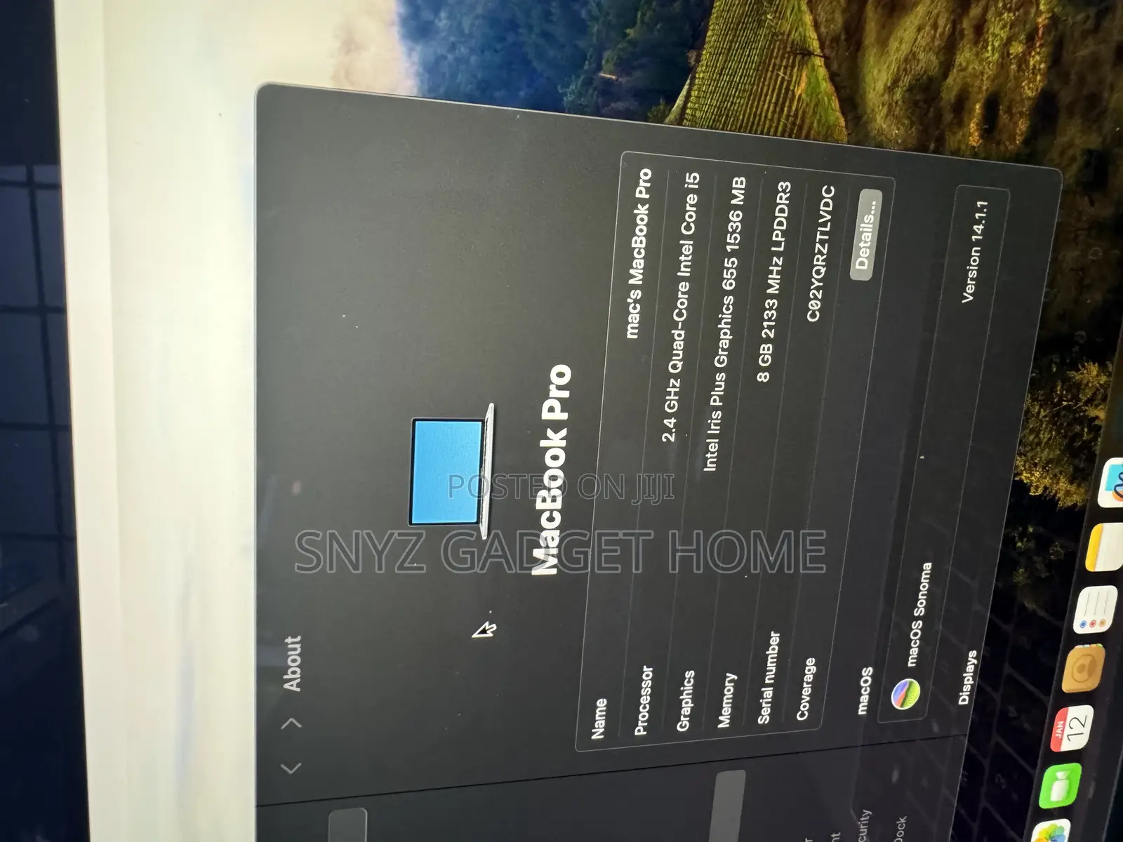 Laptop Apple MacBook Pro 2019 8GB Intel Core I5 SSD 256GB