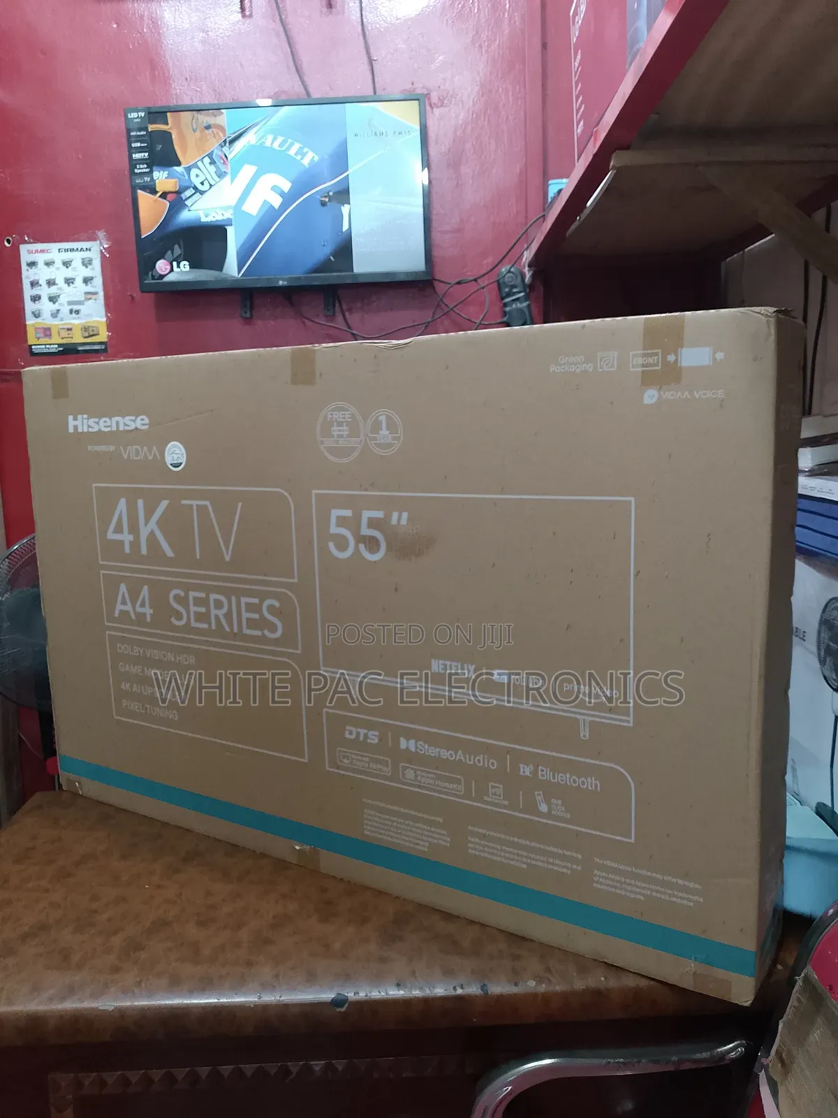 2025>New Original>Hisense 55"Inch Smart Tv Android Flameless