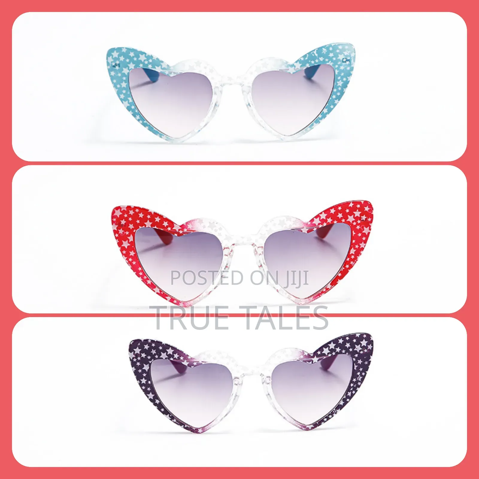 Star Studded Girl's Beautiful Cat-eyes Sunglass Ages 2 To 10