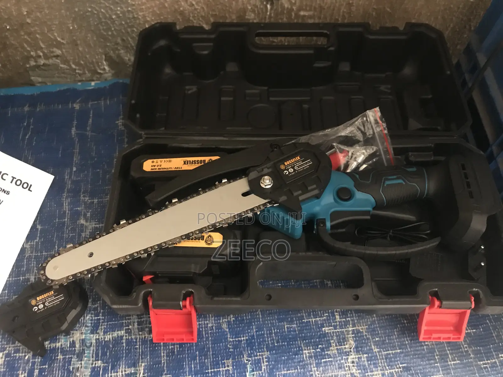 Lithium Electric Tools Chain Saw 36v With 2 Battery