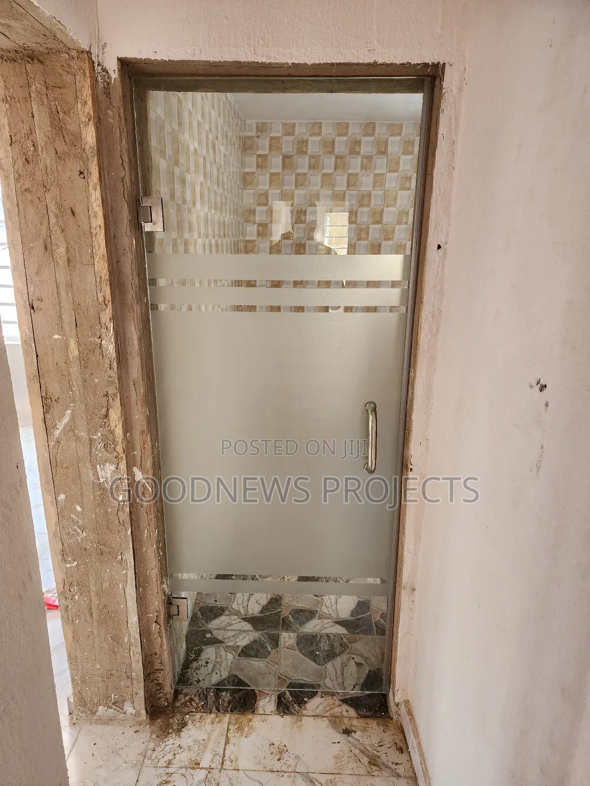 Kitchen Plain Glass Door