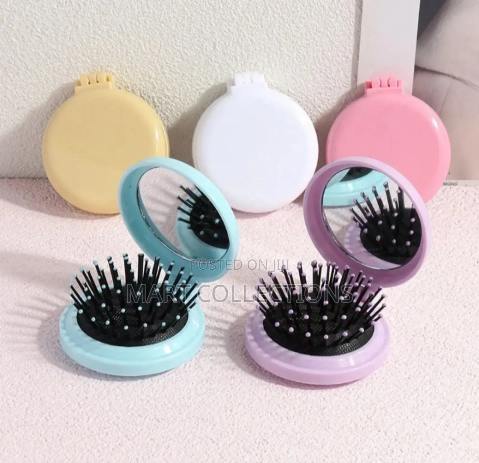Hair Brush and Mirror Pocket Mirror