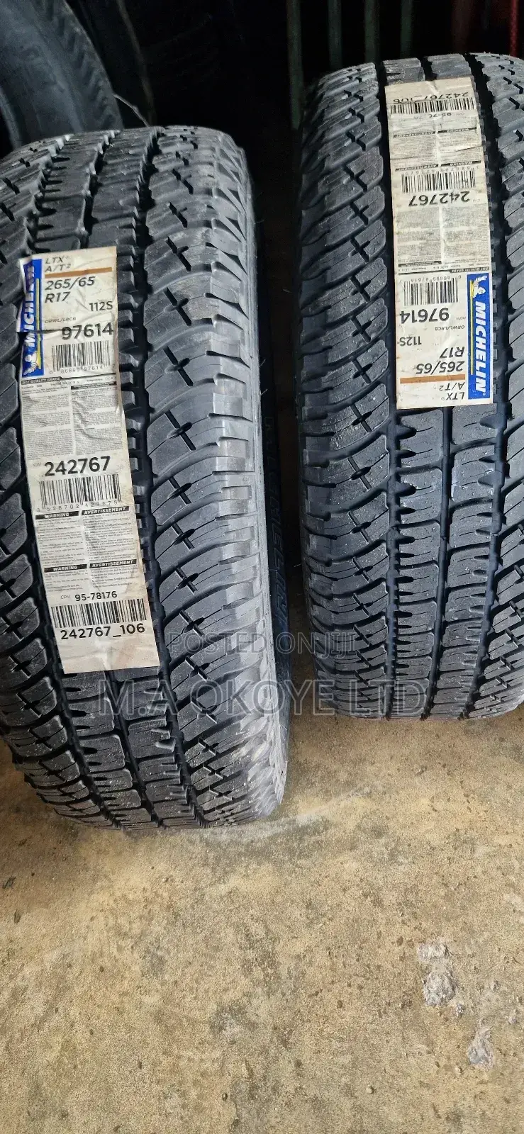 265/65r17 Michelin LTX