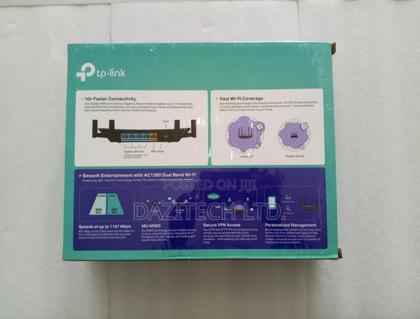 TP Link Wi-Fi Router Full Gigabit/Dual Brand