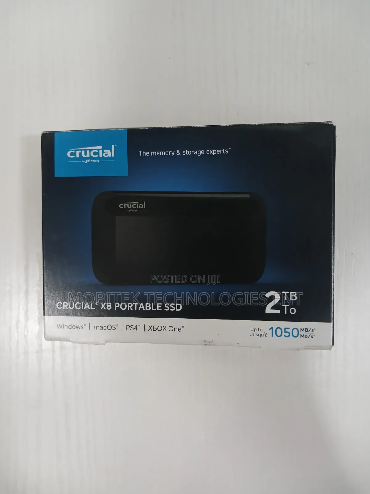 2tb Crucial X8 Ssd External Portable Storage Drive 1050mb/S