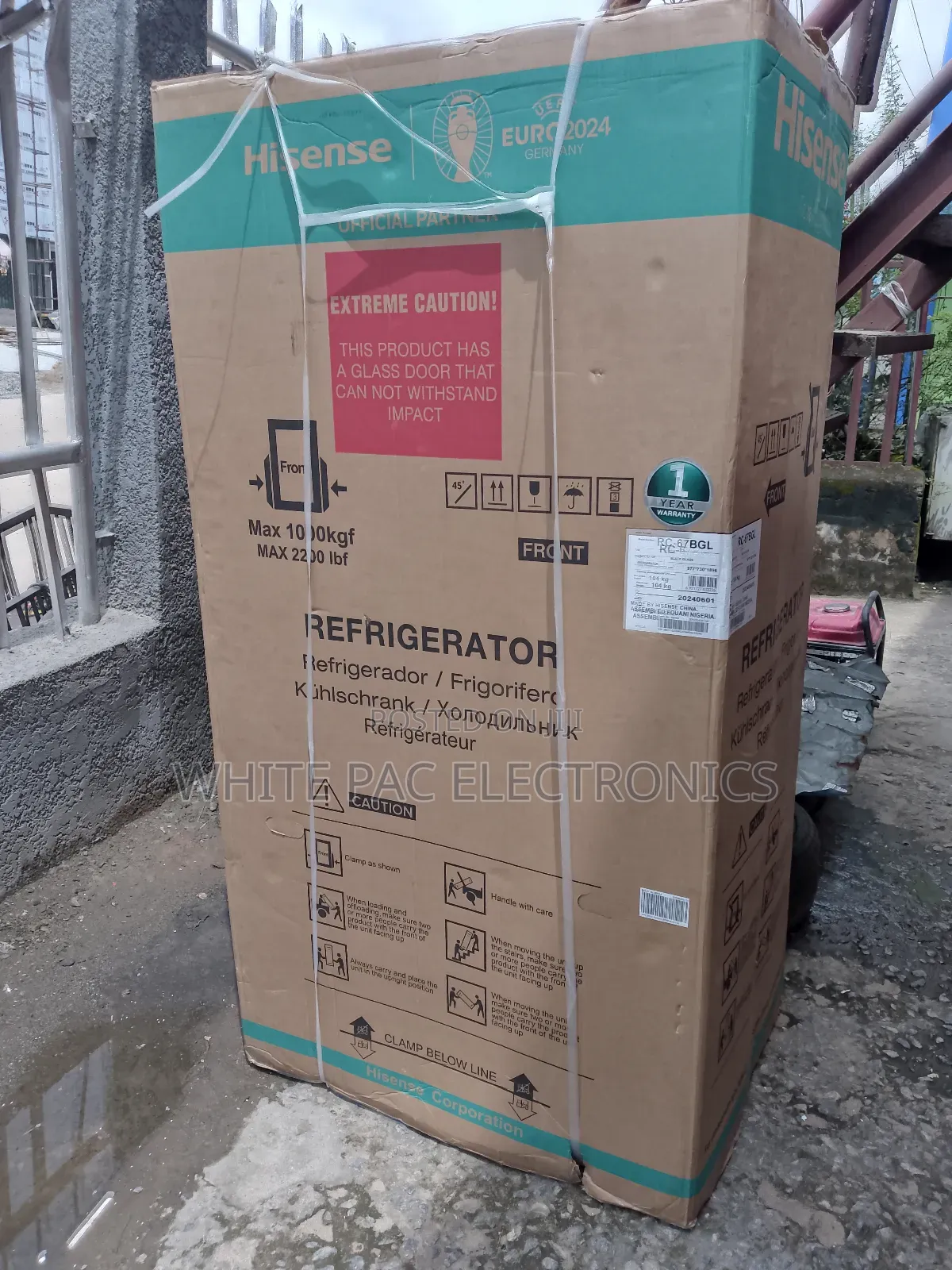 New Hisense Inverter Mirror Fridge Freezer 529l Dispenser