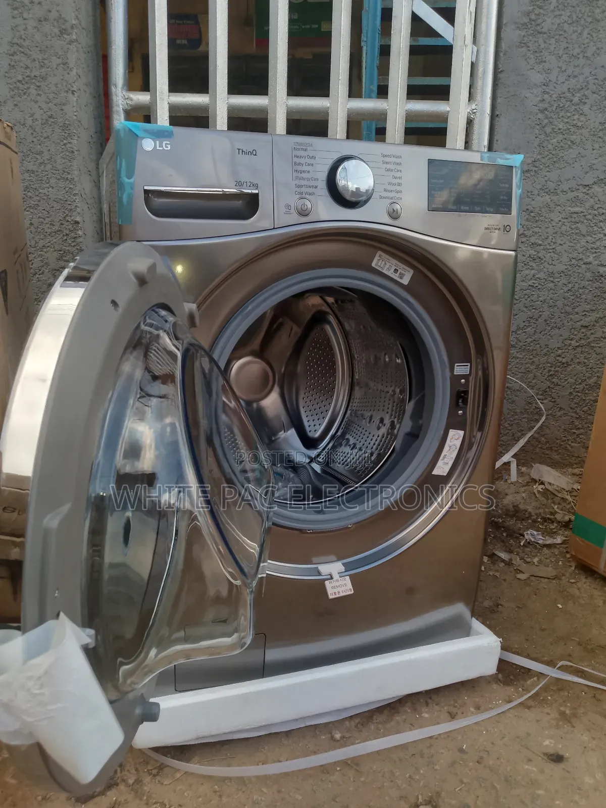 Lg 20kg Wash / Dry Front Loader Automatic Inverter 10years