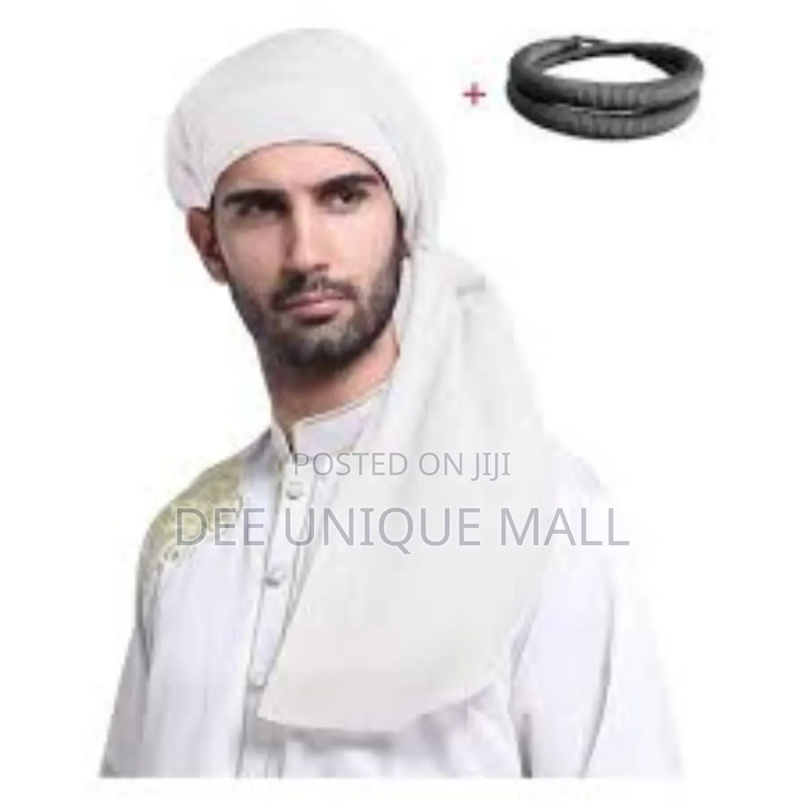 Men's Muslim Shawl Turban Arab Headwear Islamic Print.