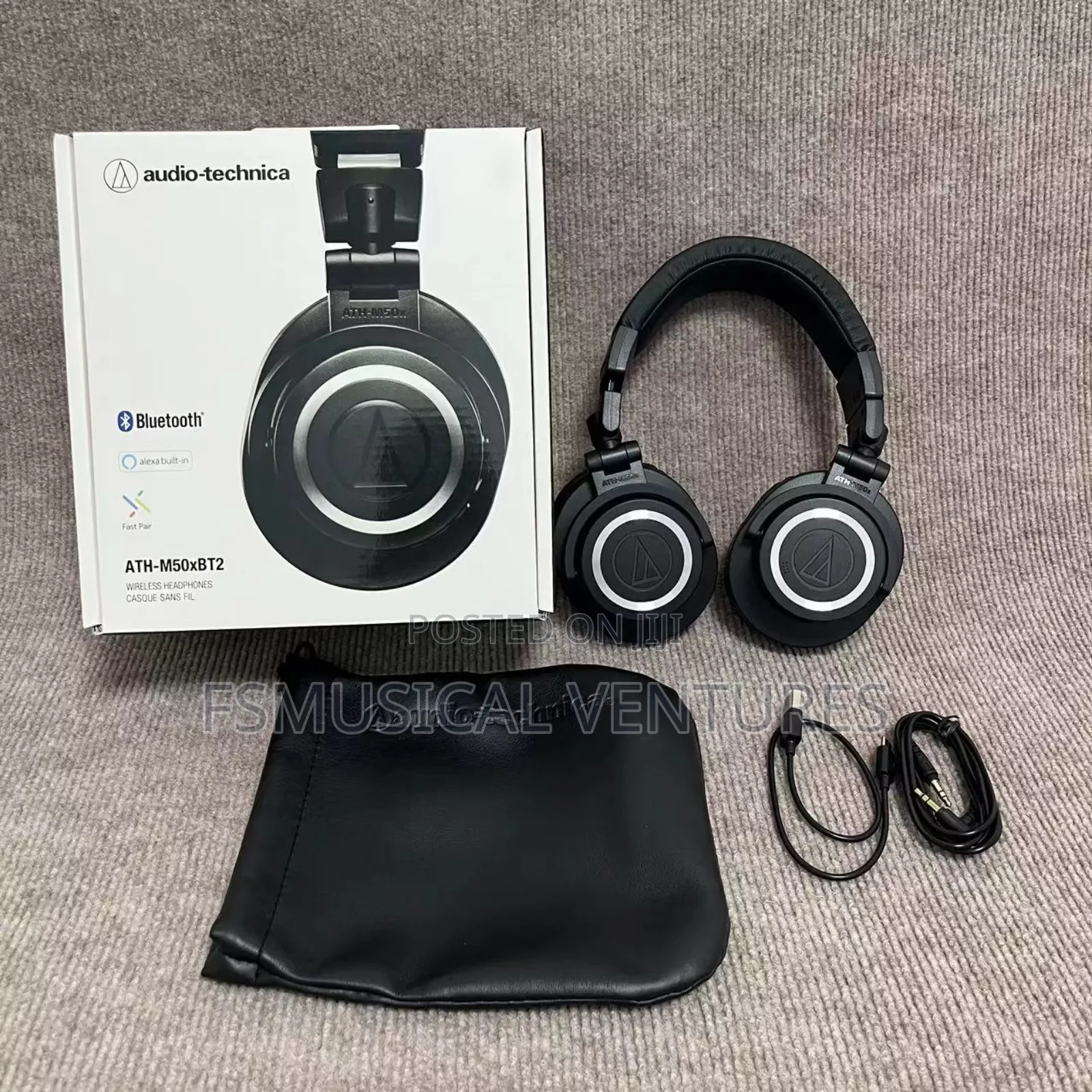 Audio Technical ATH-M50XBT2 Headphones With Built-in ALEXA
