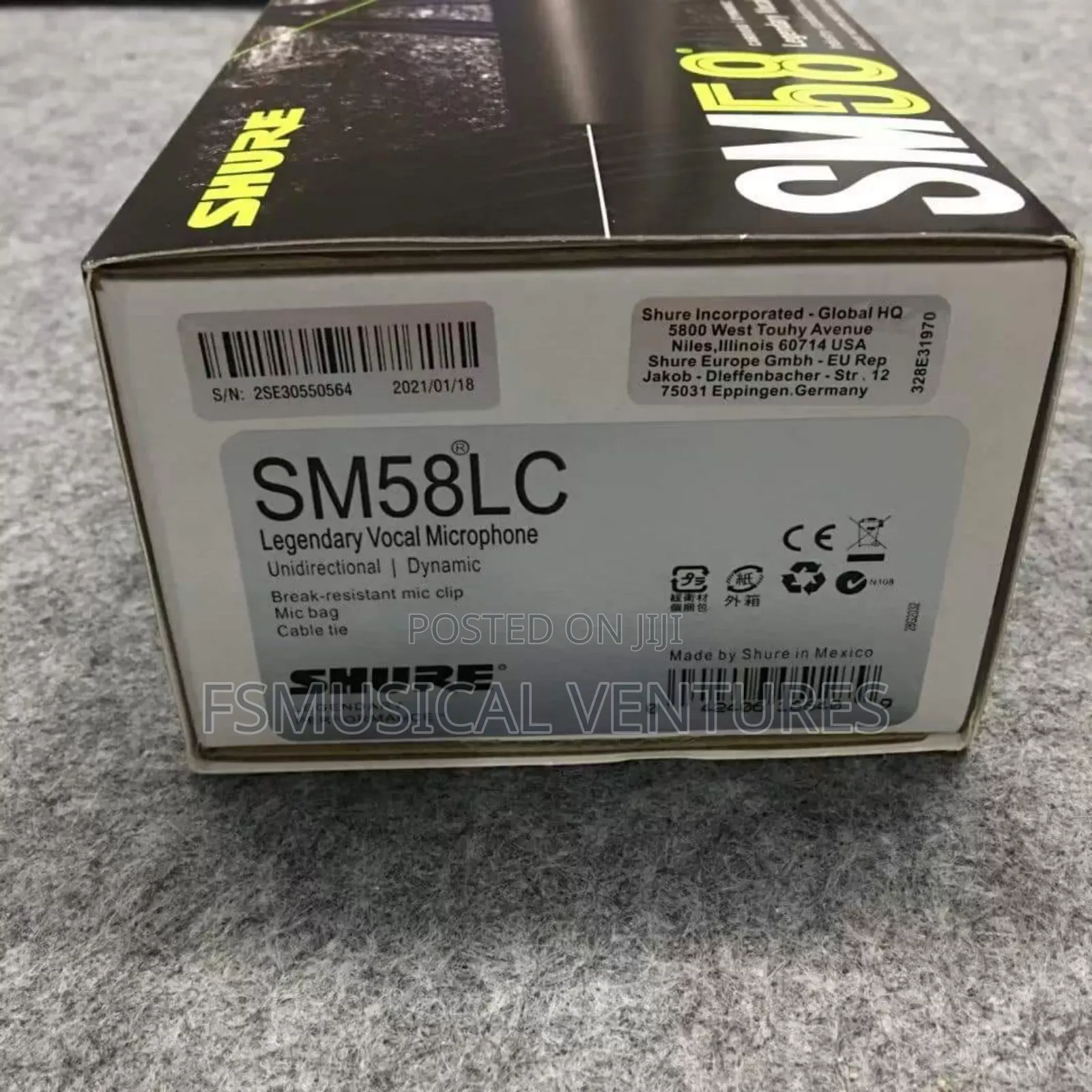 Shure Sm58 Dynamic Vocals Microphone
