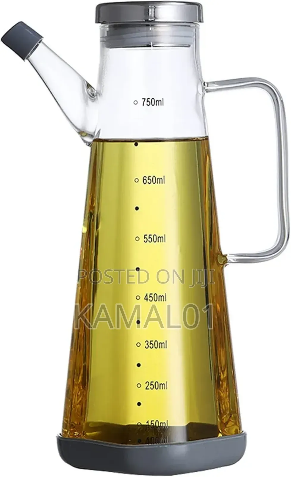 Oil Jug Bottle With Bamboo Lid