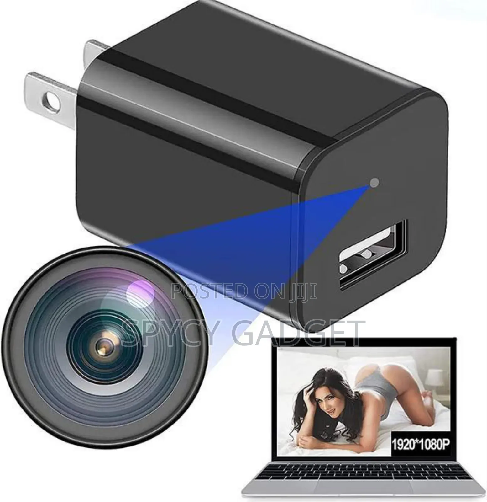 1080P HD Wifi Streaming Mini USB Wall Charger Spy Camera