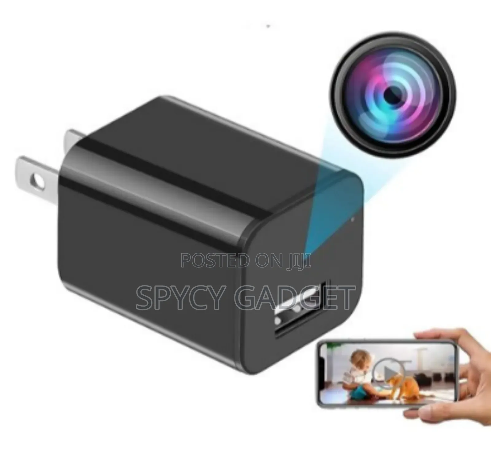 1080P HD Wifi Streaming Mini USB Wall Charger Spy Camera