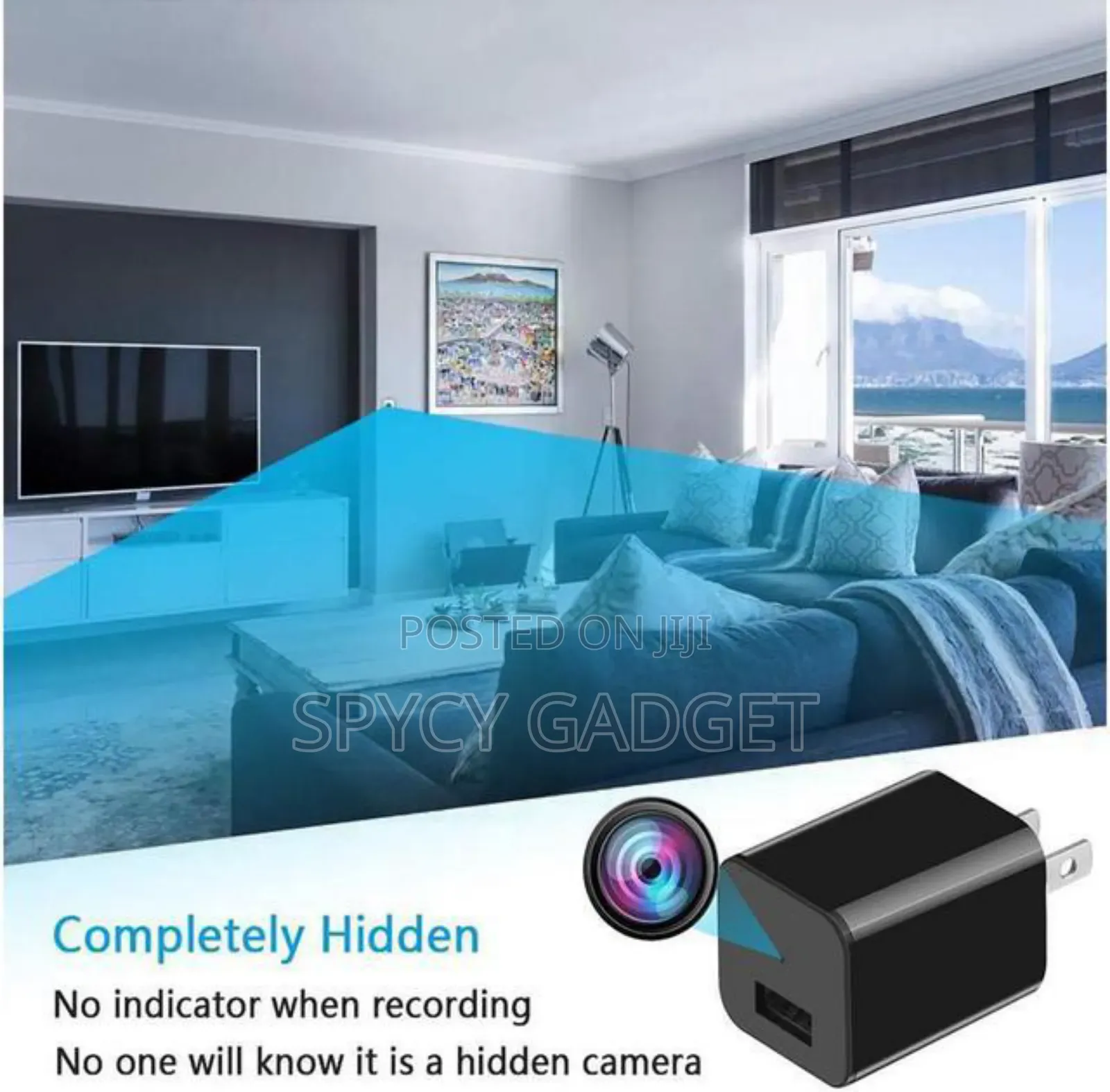 1080P HD Wifi Streaming Mini USB Wall Charger Spy Camera