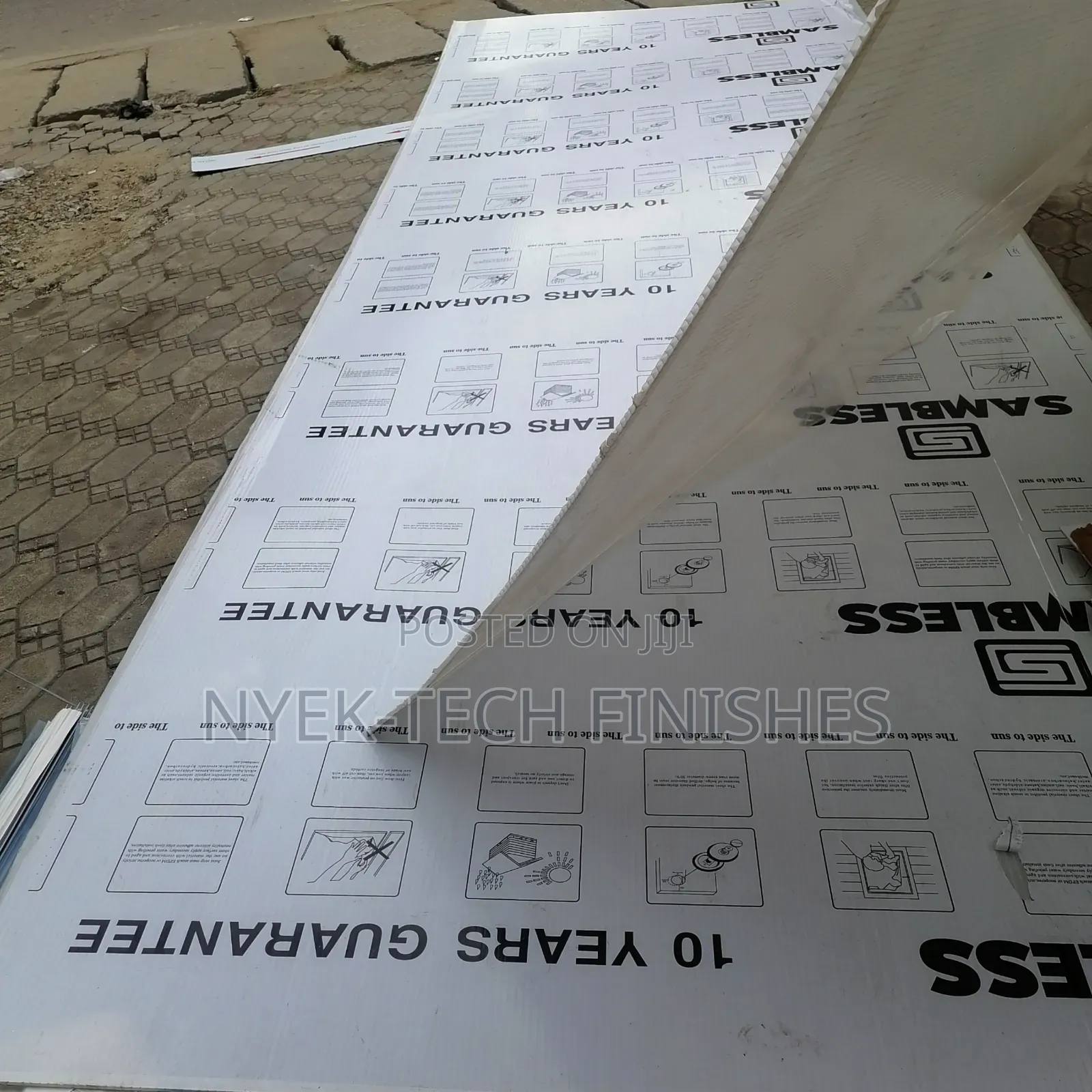 Polycarbonate Danpalon Holllow Sheets for Shades Against Rain and Sun.