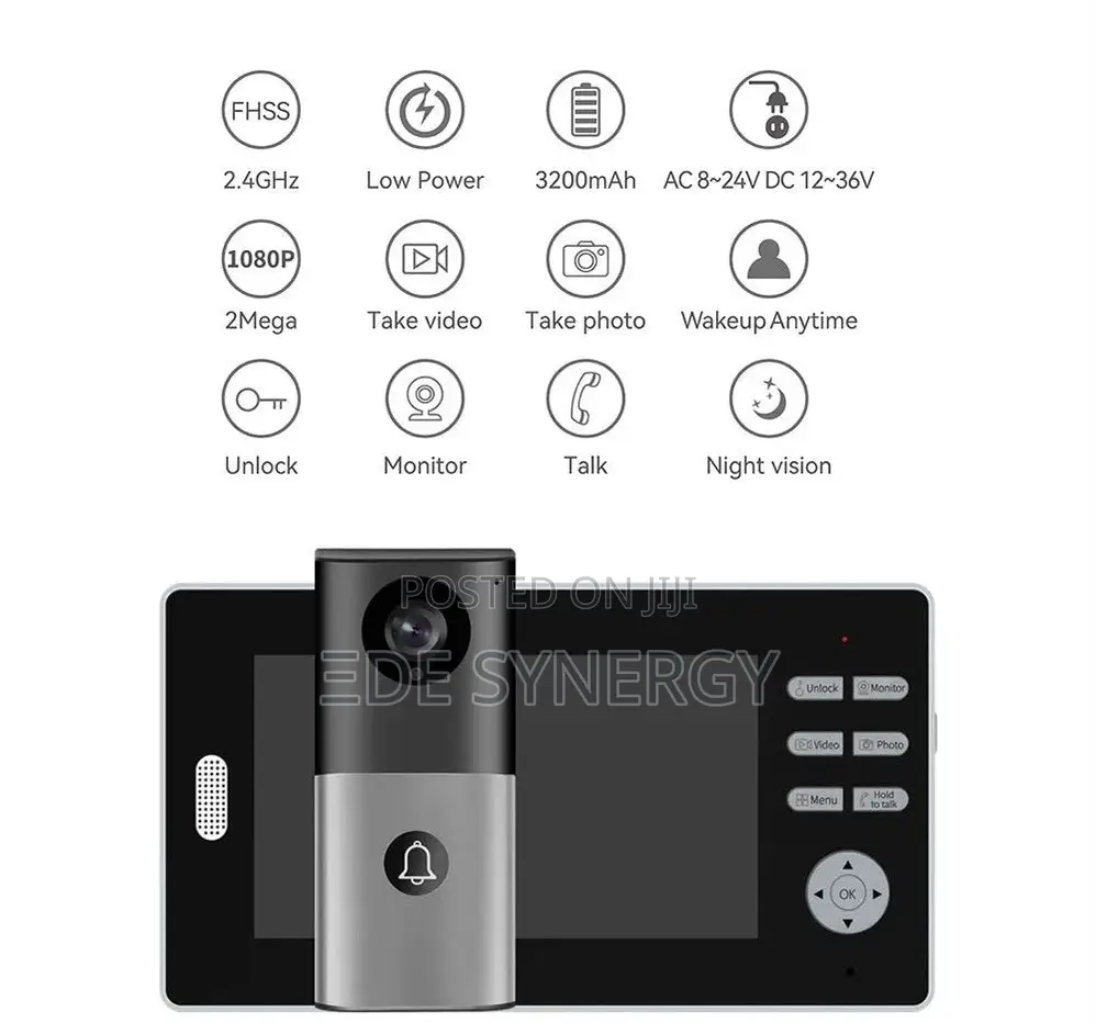 Smart Wireless Video Door Bell for Homes and Offices