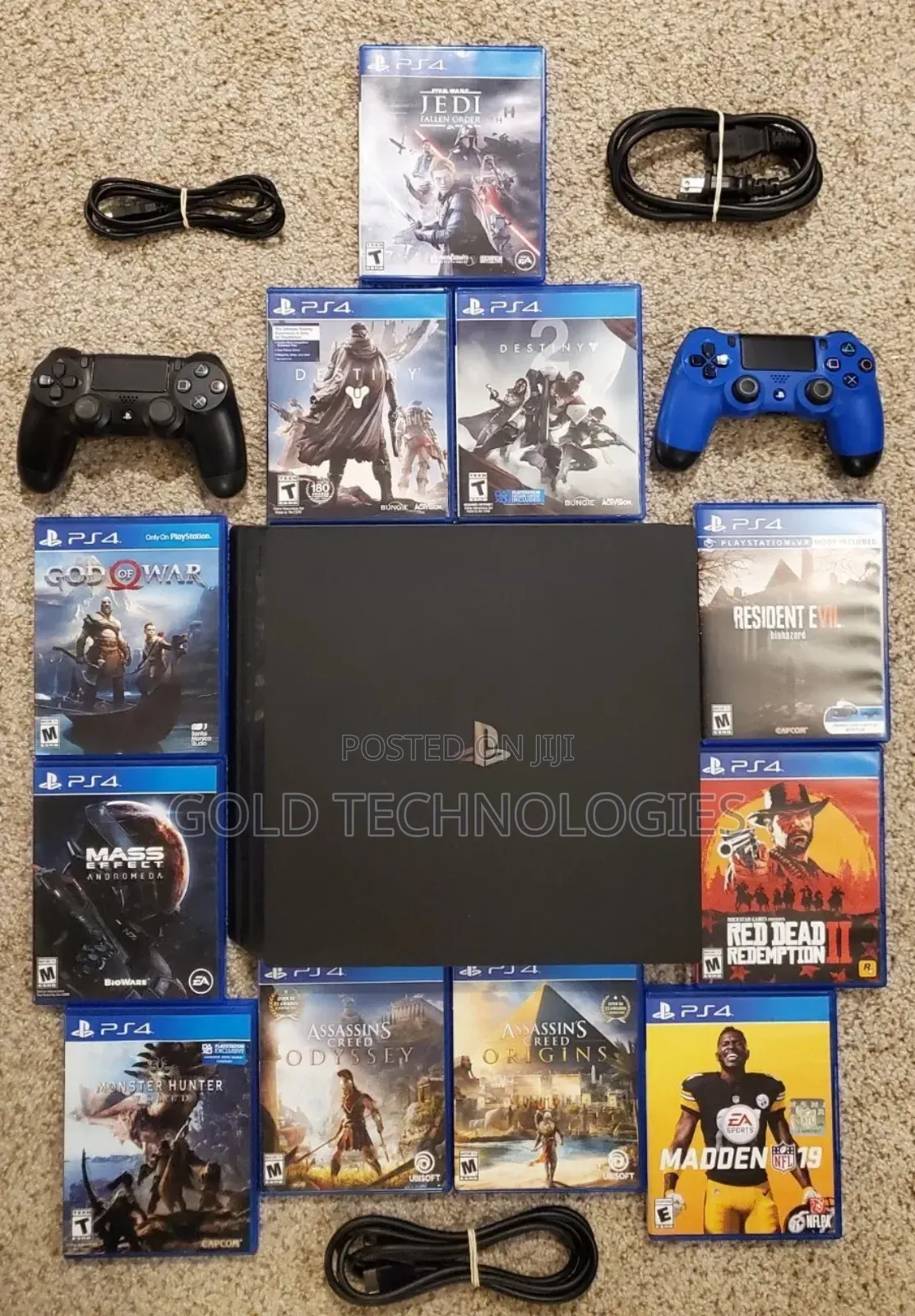 Ps4 Pro + 2 Pads And Games Installed. Sony Playstation 4 Pro