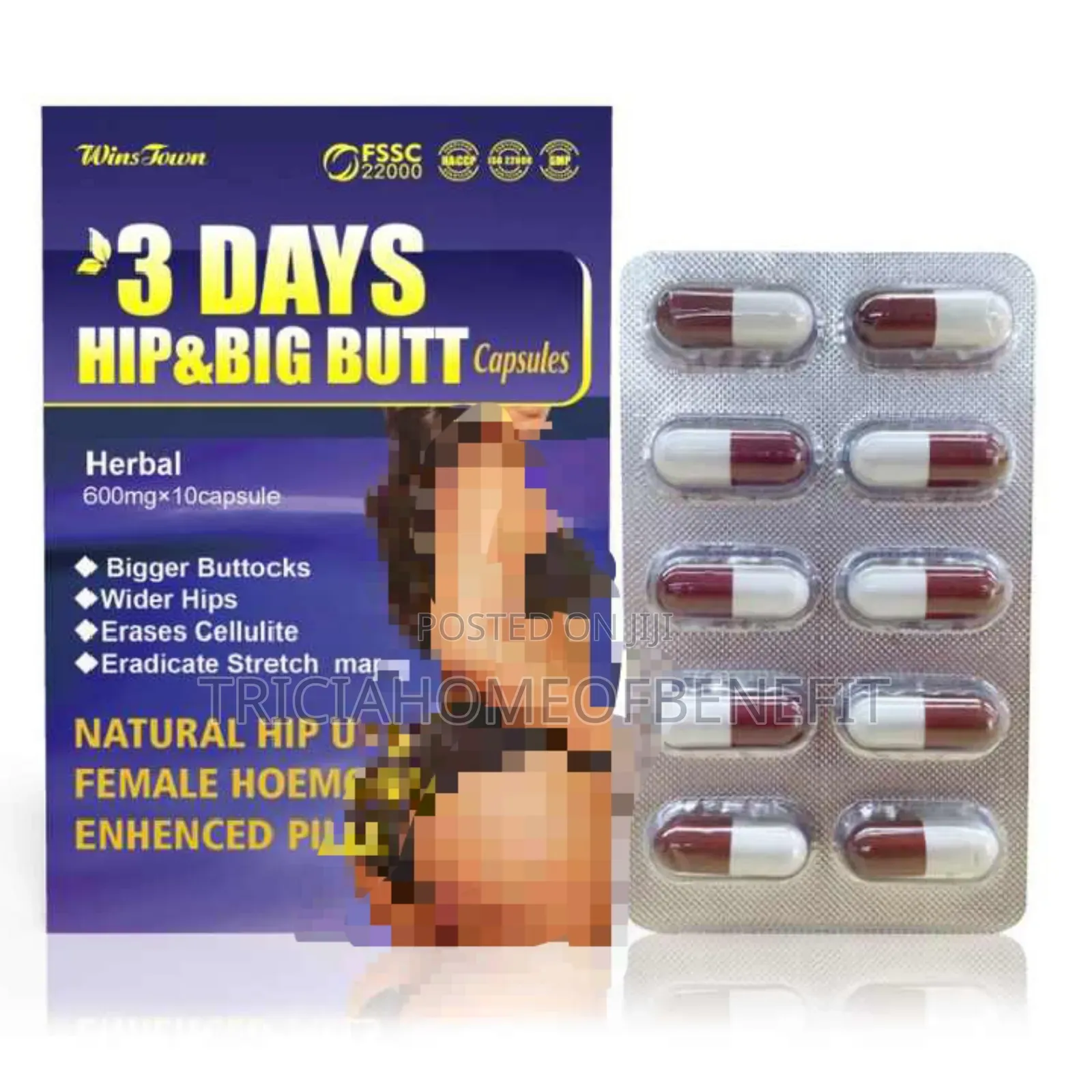 3 Days HIP BIG BUTT Capsules for Bigger Buttocks