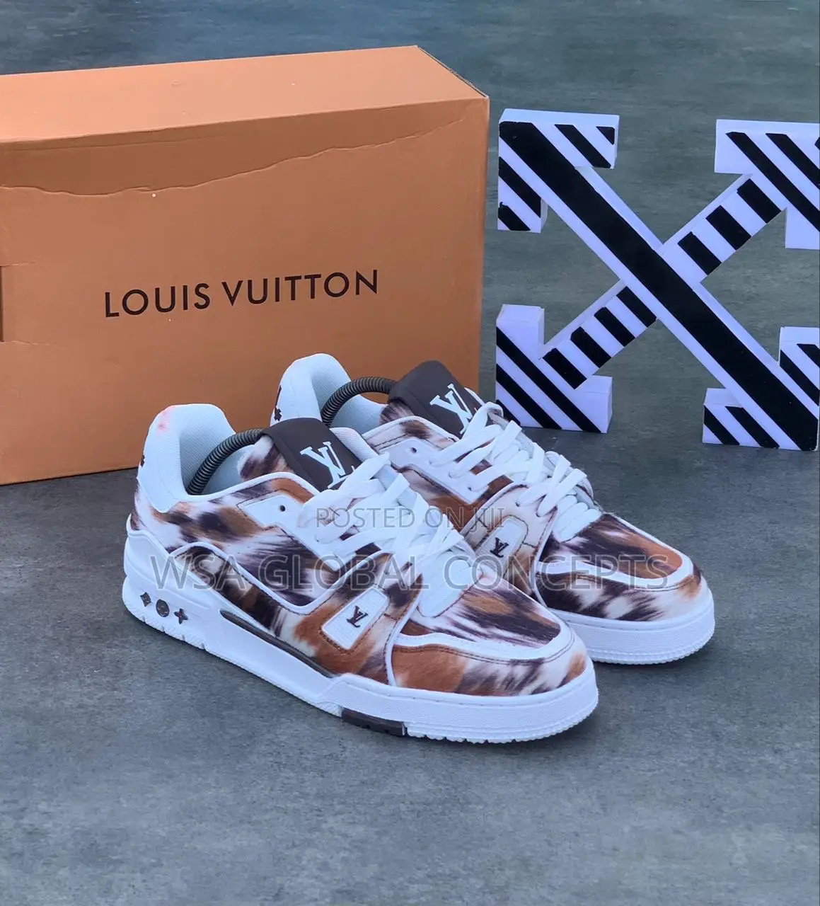 Louis Vuitton Pony Style Calf Leather Sneakers