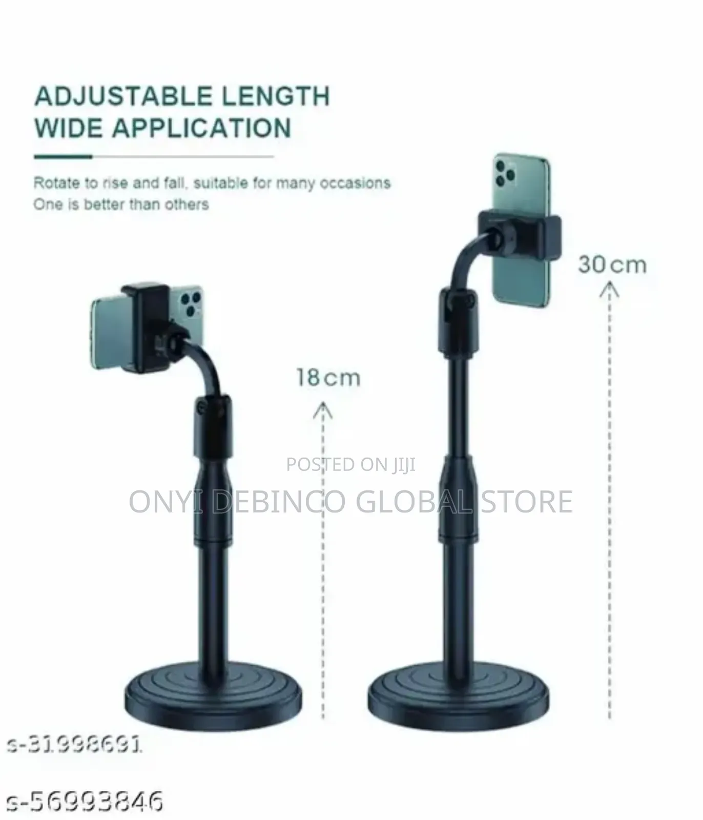Adjustable Phone Holder for Making Video / Microphone Holder