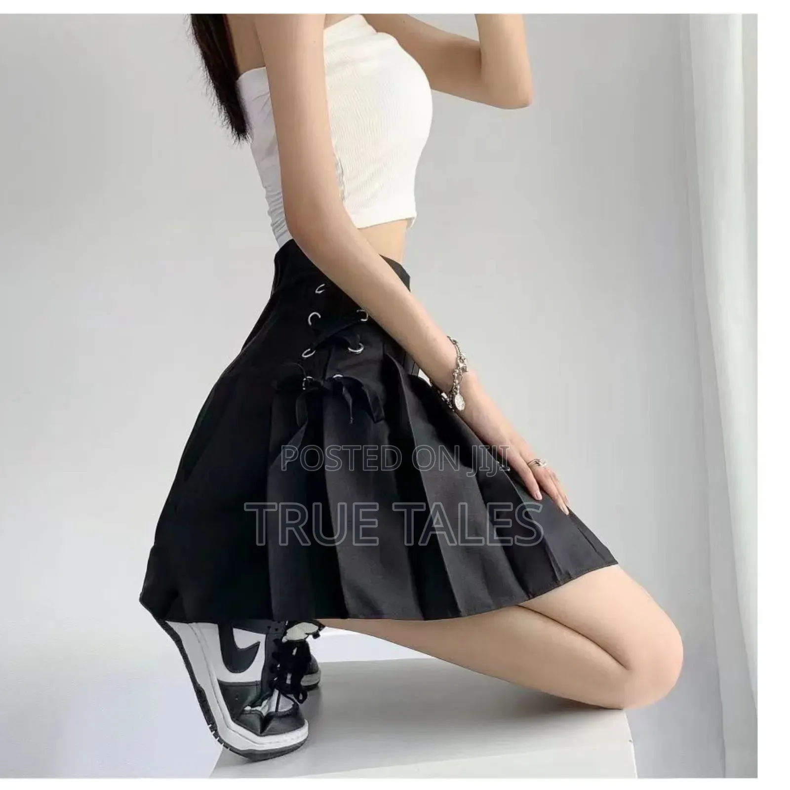 Ladies Short Skirts With Side Bow Knots