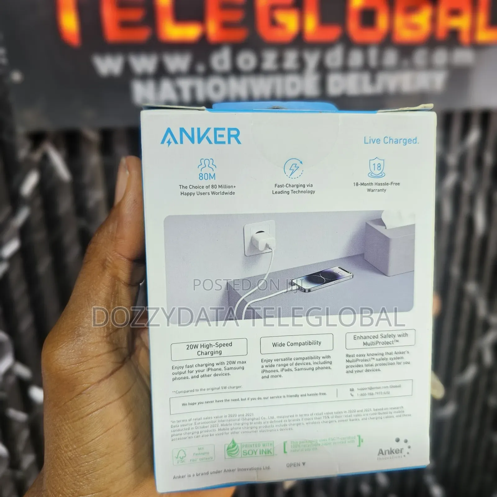 Anker Select Charger 20W High Speed Fast Charger