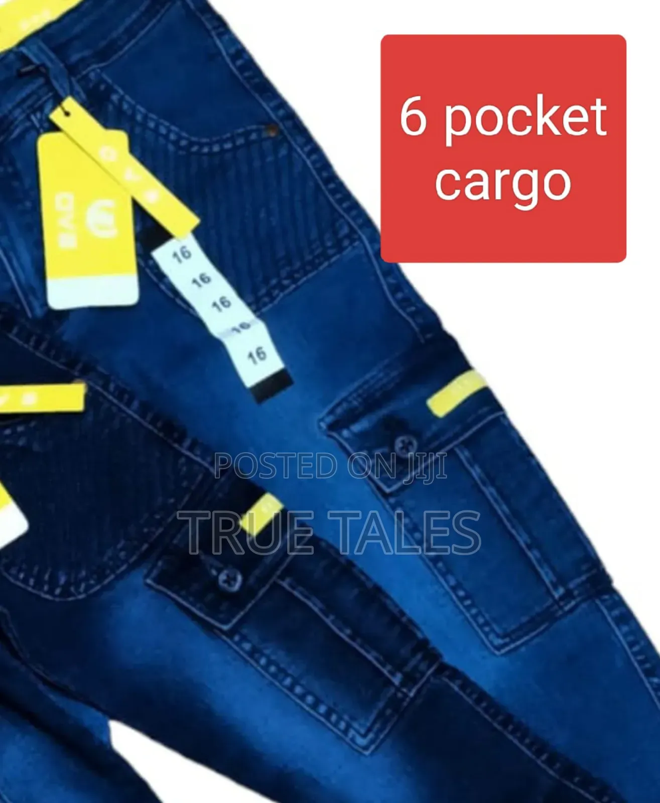 Boy's 6 Pockets Cargo Jeans