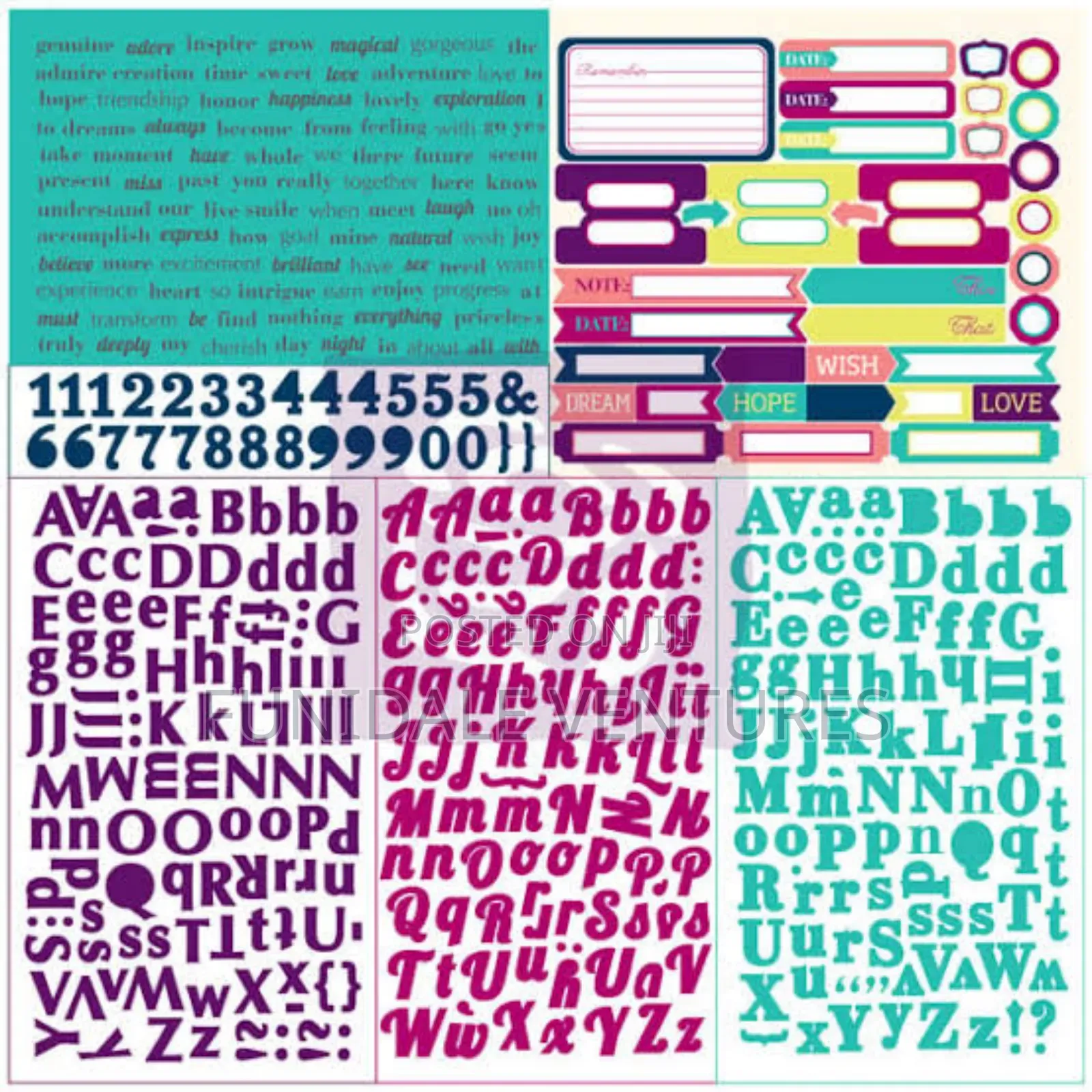Type And Tabs Stickers