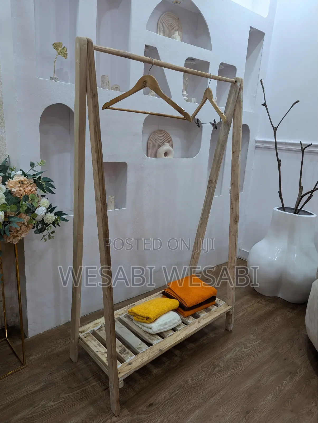 Wooden Clothing Rack