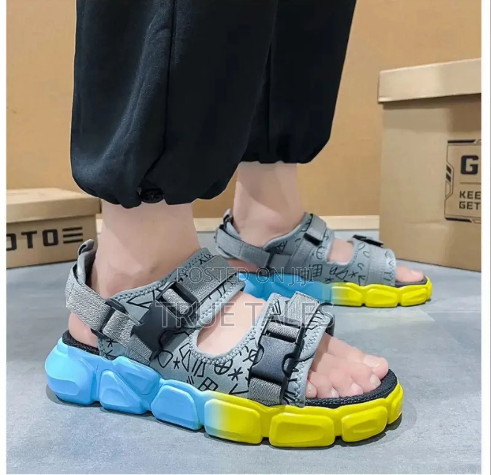 Men's Fully Adjustable Colourful Sandals