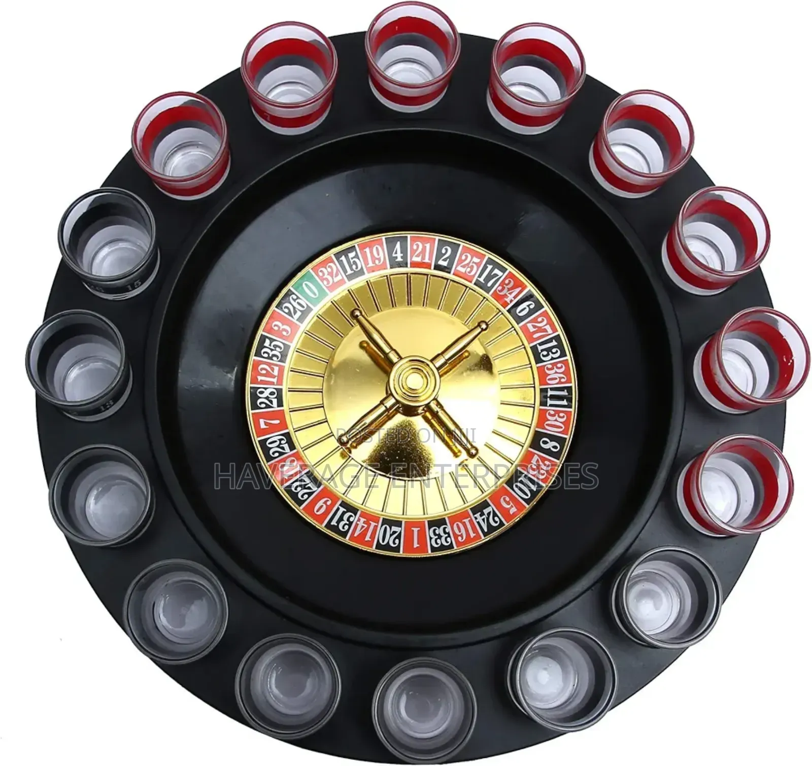 Shot Cup With Roulette Drinking Game Set