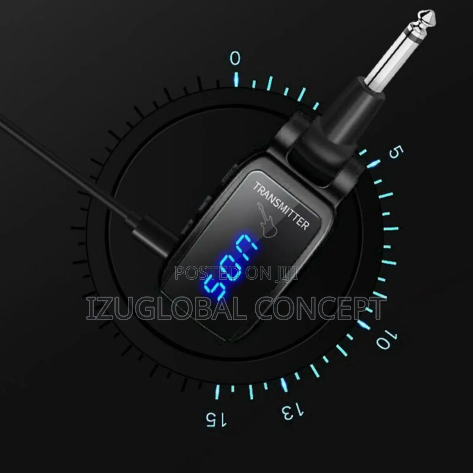 UHF Digital Guitar Bass Wireless System Transmitter Black