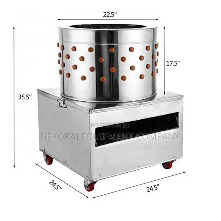 3-5 Birds, 300 Birds/Hr Chicken Plucker Machine