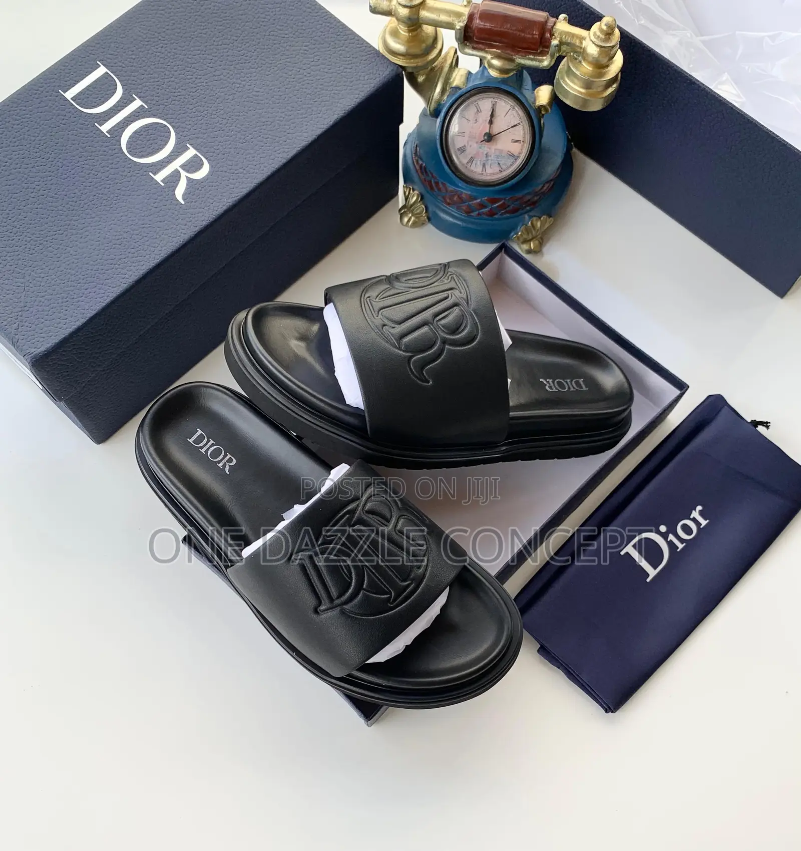 Luxury Christian Dior Aqua Slides