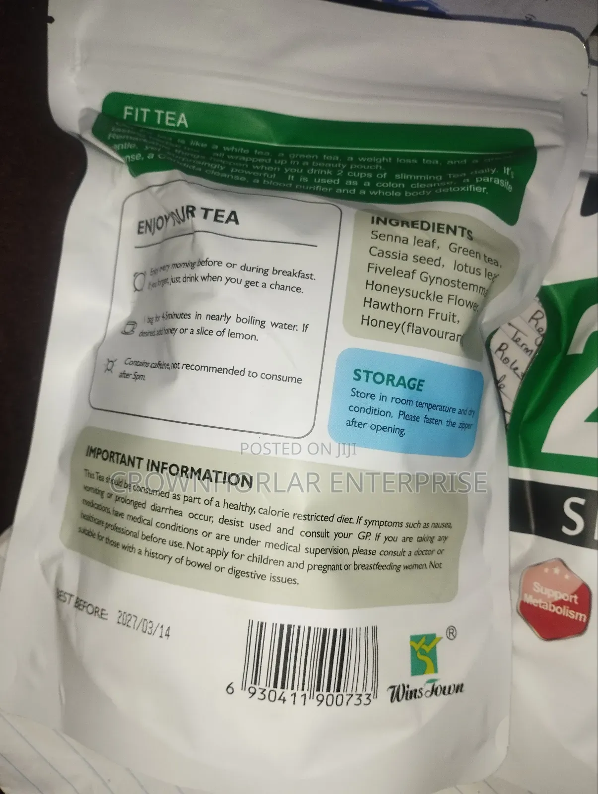 Fit Tea 28 Days Slimming Tea, Carton Price