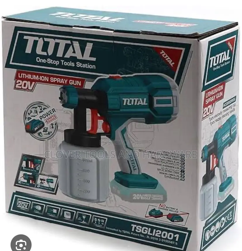 Total Lithium Ion Cordless Sprayer Spray Gun 20v 800ml
