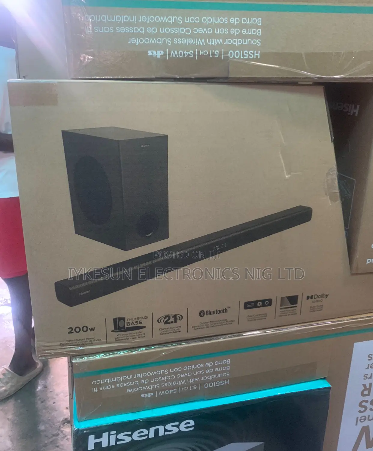Original Hisense Powerful Soundbar 200watts Bluetooth USB