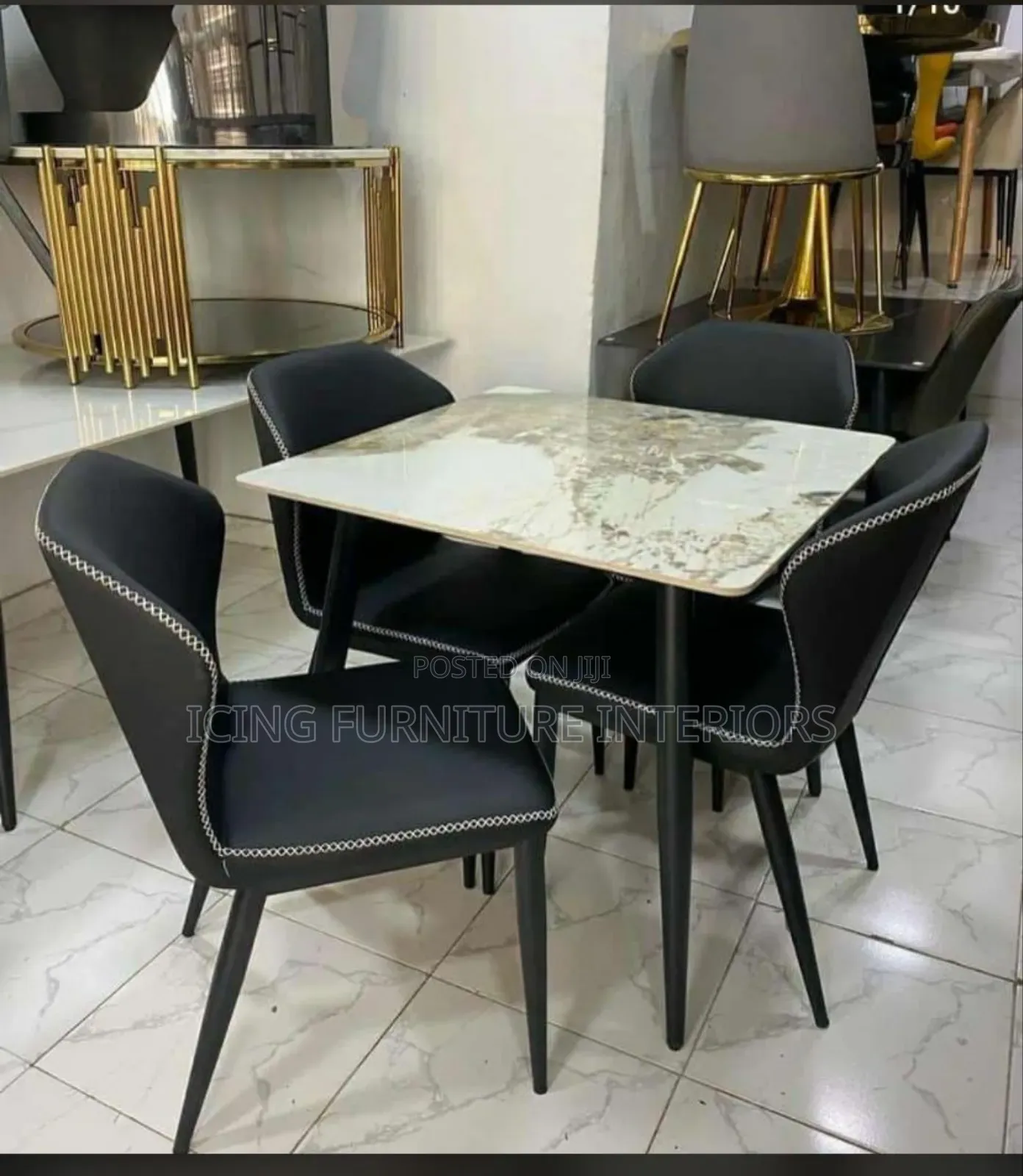 High Quality Set of Marble Dining Table