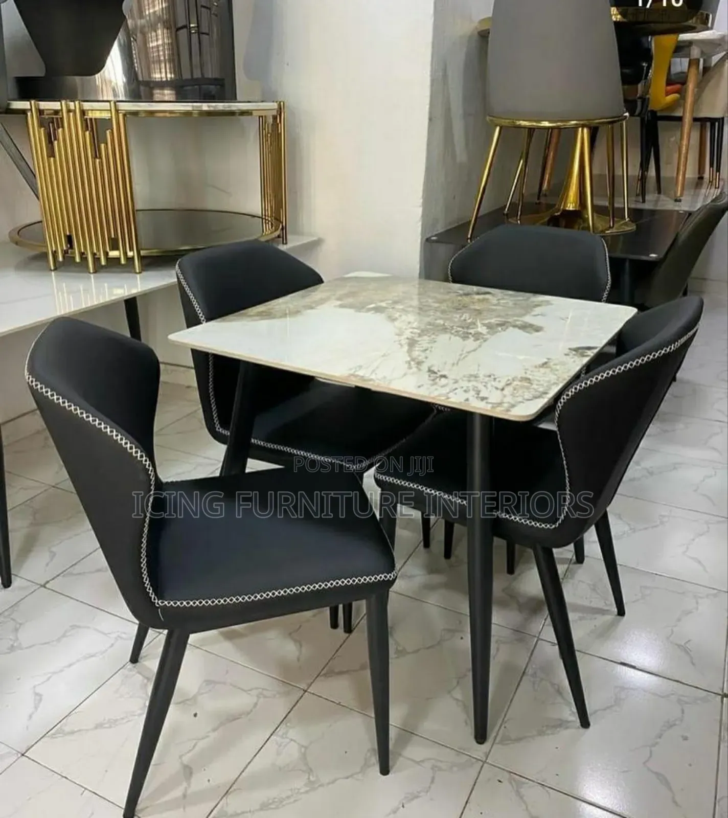 High Quality Set of Marble Dining Table