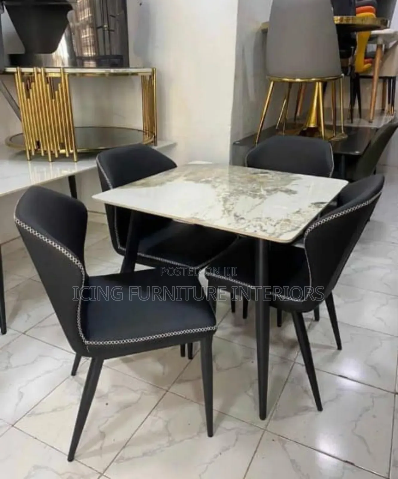 High Quality Set of Marble Dining Table