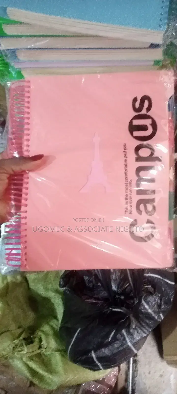 Imported Spiral Notebook A5 Size. Seminar Jotter By Pack
