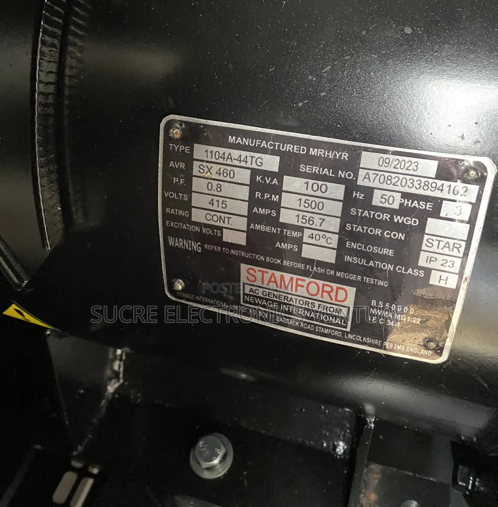 Brand New 100kva Perkins England Soundproof Generator