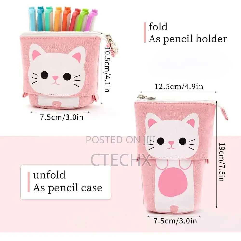 Transformer Cute Cat Pouch Store Pen/Pencil / Cosmetics Case