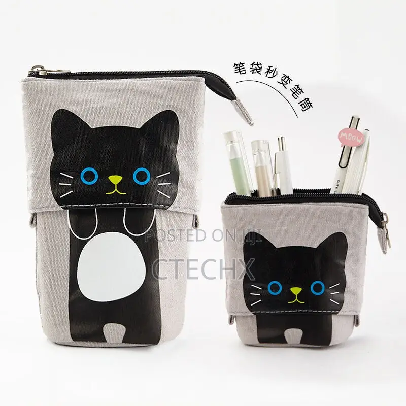 Transformer Cute Cat Pouch Store Pen/Pencil / Cosmetics Case