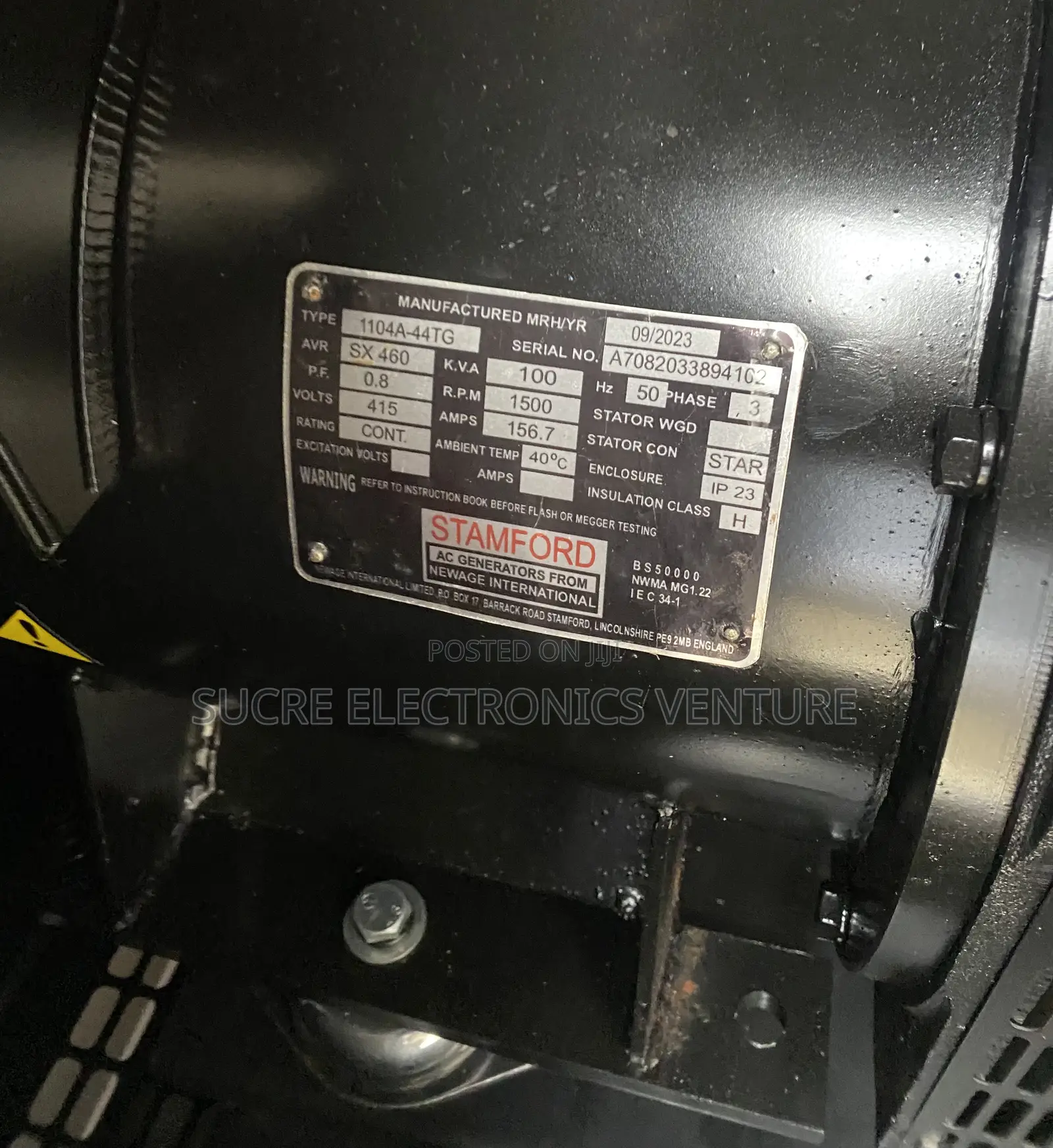 Perkins Made in England 100kva Soundproof Generator