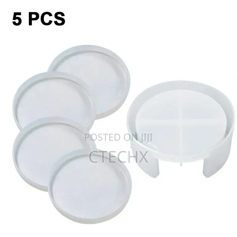 4 PCS Coaster Resin Molds
