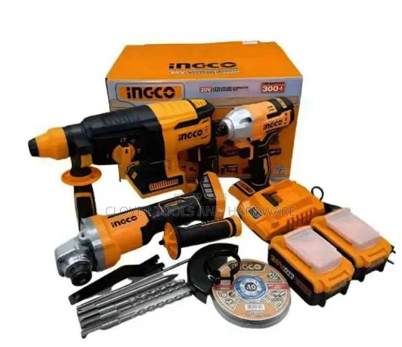 25 Mm Ingco Lithion Ion Cordless Combo Kit